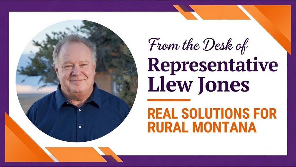 From the Desk of Representative Llew Jones — Real Solutions for Rural Montana